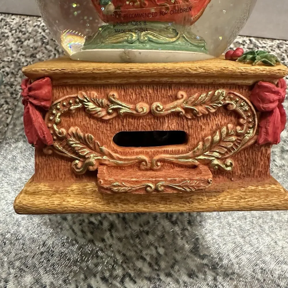 Vintage Stern's Musical Christmas Snow Globe 